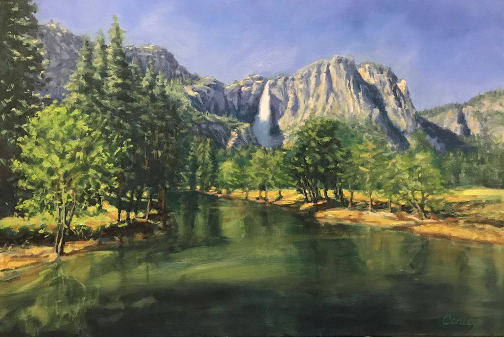 “Reflections of Yosemite” (CA) / 2017 / 24x36 / Oil on Linen / SOLD