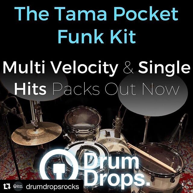 My Greatest Hits - out now!! πΏπ₯π€πΌ Big love to @drumdropsrocks β€οΈππ» #Repost @drumdropsrocks
γ»γ»γ»
We’ve added Multi Velocity and Single Hits to our Tama Pocket Funk kit, and the One Shots are 100% free!