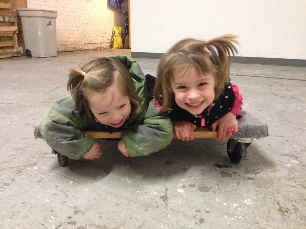 Kids on dollie