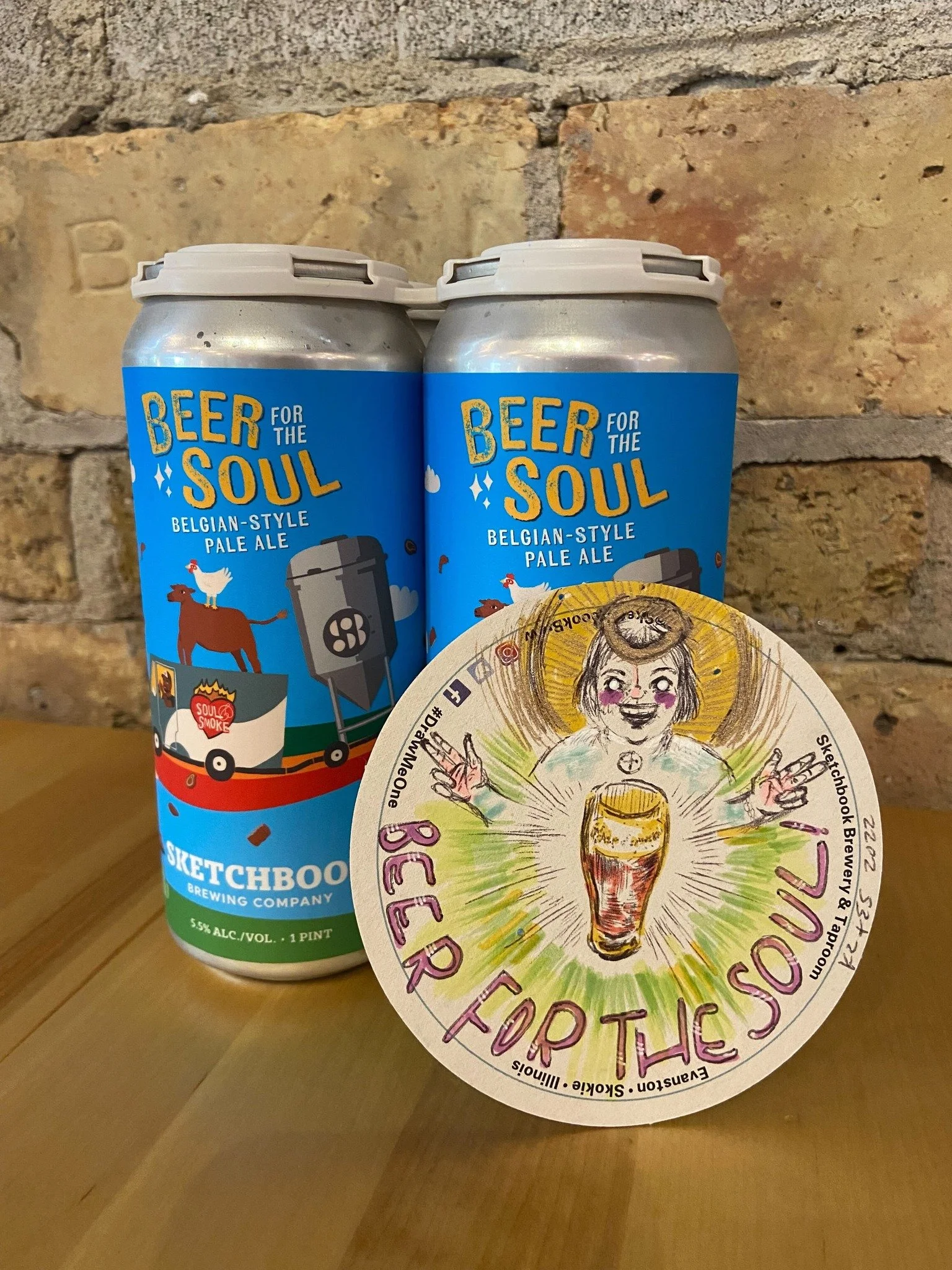 A match made in hog heaven, where BBQ rains from the sky and pigs fly! A fresh batch of Beer for the Soul American-Belgo pale ale is back on tap. Inspired by our dear friends at Soul &amp; Smoke, Beer for the Soul is delicately hopped with refreshing