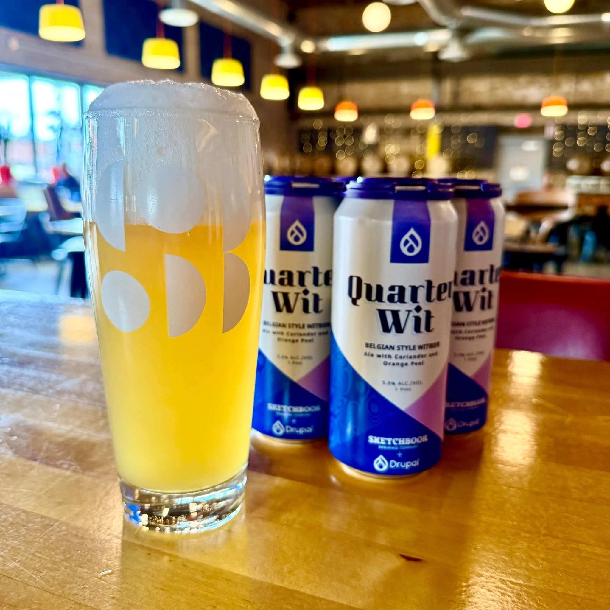 Introducing our latest tasty creation, Quarter Wit. A traditional Belgian wheat brewed with Coriander and Orange Peel, it&rsquo;s being featured at this week&rsquo;s 25th Annual Drupal Con, but you can get your own pint or cans to go at either taproo