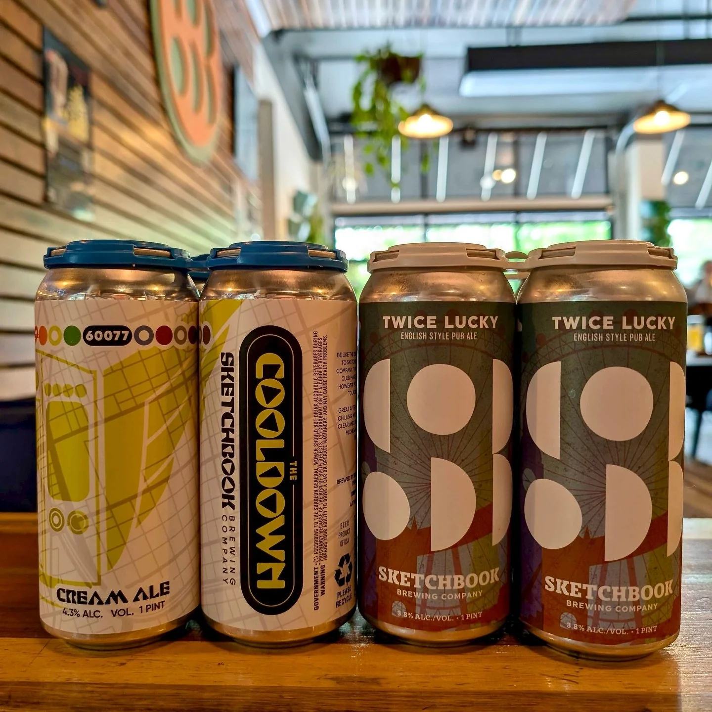 Want some fresh beer? Okay then! Come get some The Cooldown cream ale and Twice Lucky English ale. The Cooldown is brewed as the American response to crisp, European lagers, smooth with high carbonation, lightly dry hopped and a lower ABV (4.9% ABV).