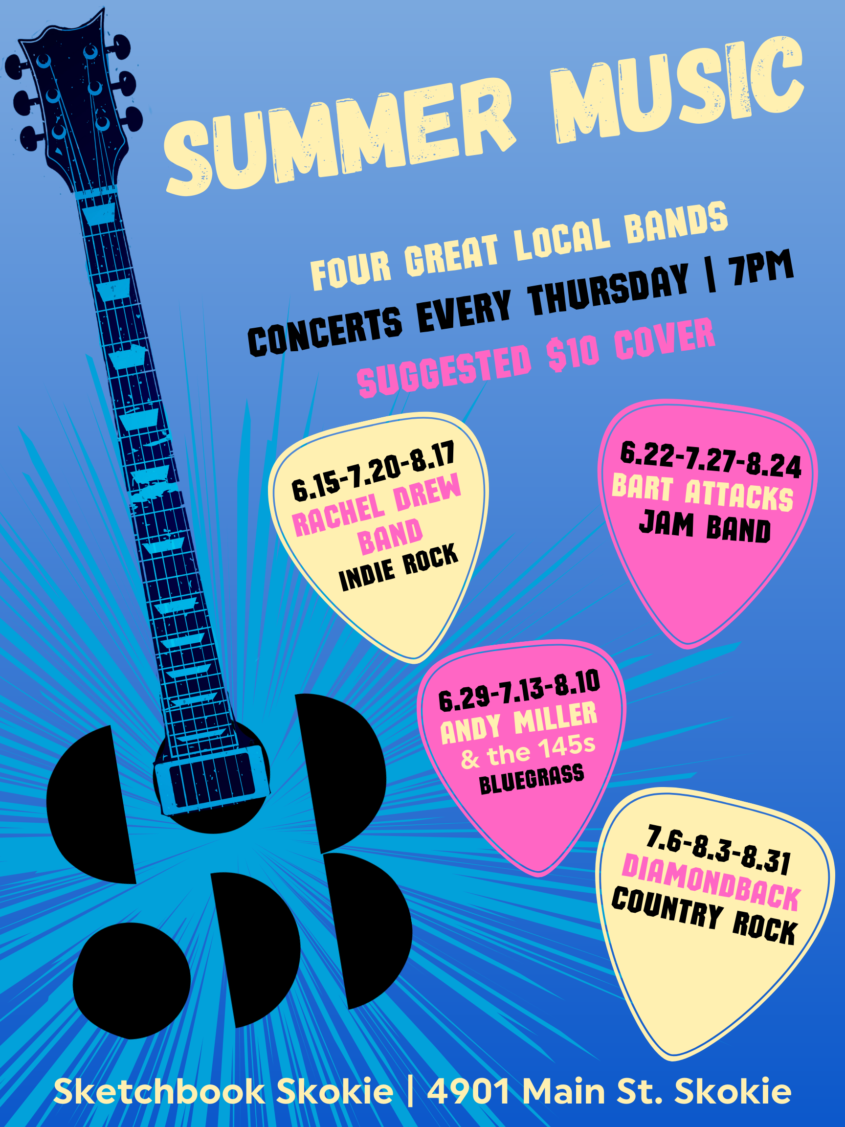 Live Music Events at Evanston & Skokie Breweries — Sketchbook Brewing Co.