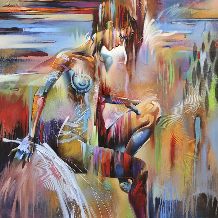 Contemporary Abstract Figure Fine Art Prints