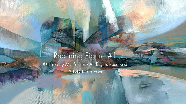 Reclining Figure #1 • Abstract Figure Fine Art Print • Limited Edition • Free Shipping