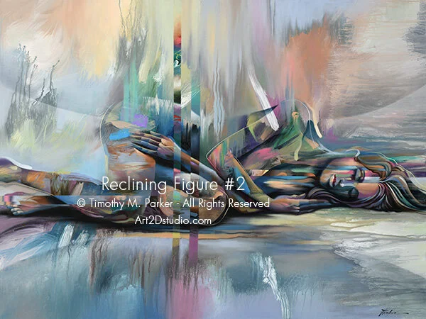 Reclining Figure #2 • Abstract Figure Fine Art Print • Limited Edition • Free Shipping
