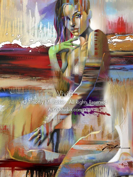 Vivid • Abstract Figurative Fine Art Print • Free Shipping