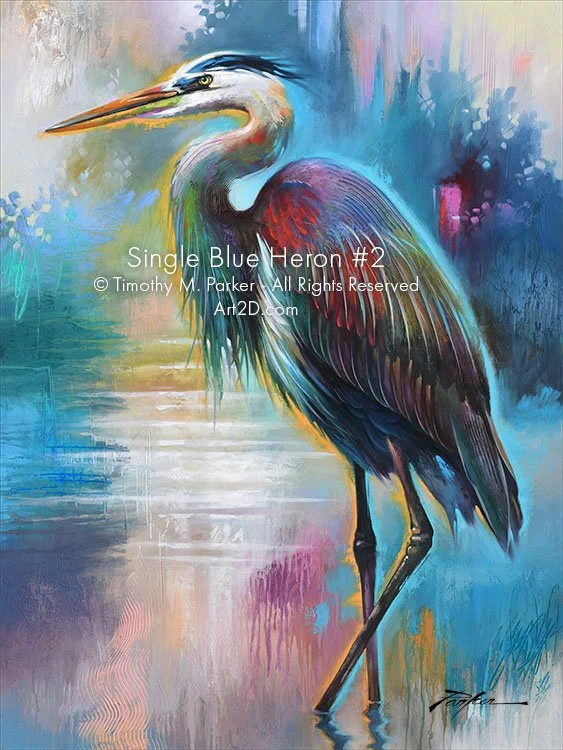 blue heron drawings images