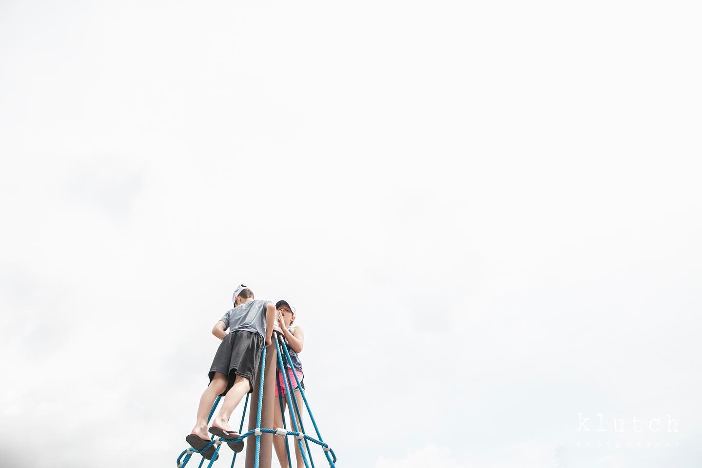 Where you the parent that let your kids climb to the top (of anything) as long as they could do it on their own?🙋🏻&zwj;♀️I was. 

#lifeunscripted 
#letkidsbekids 
#klutchphotography