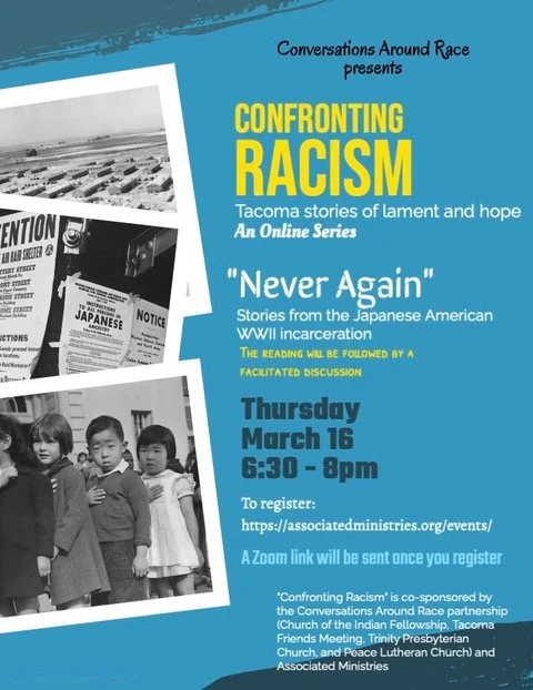 Confronting Racism Workshop Series: "Never Again" 