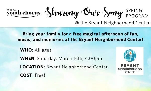 Tacoma Youth Chorus at the BNC - Free Concert!