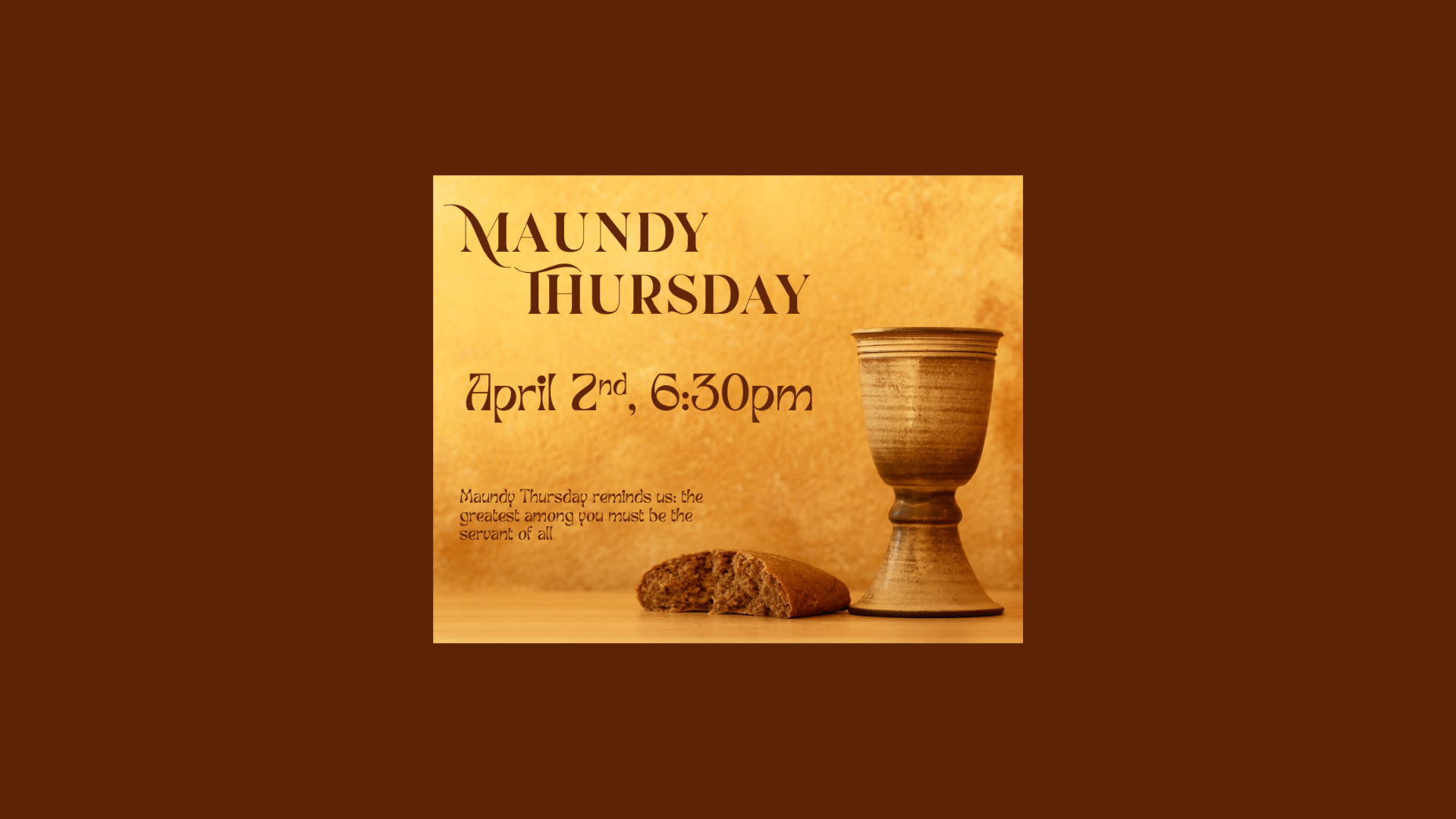Maundy Thursday Service