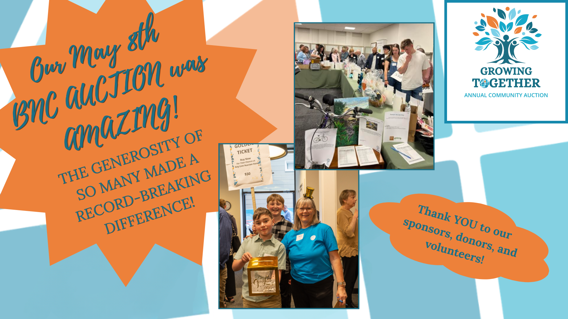 2026 Growing Together Auction on May 8th such a success!