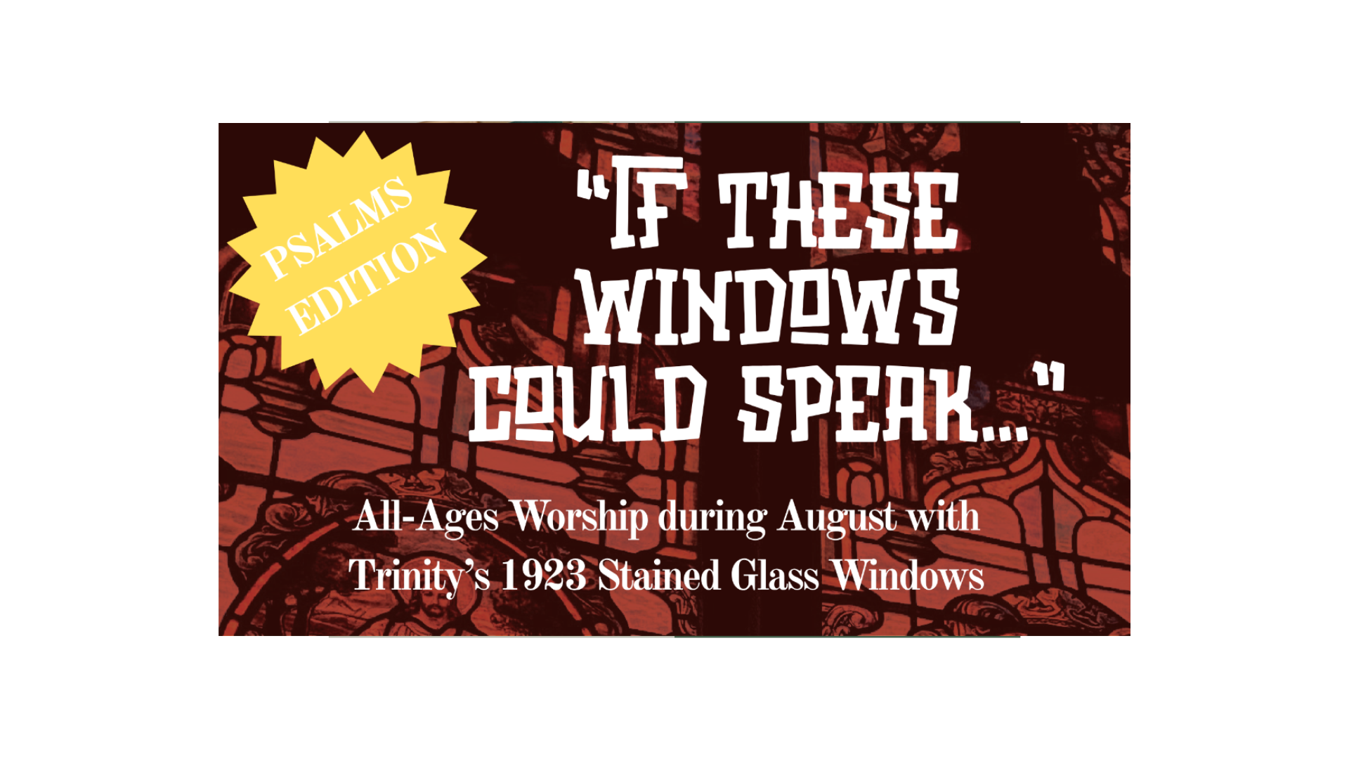 All-Ages Worship Throughout August