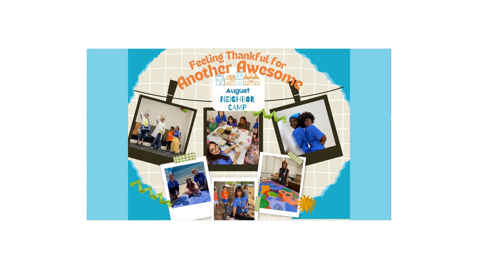August Neighbor Camp for Kids Was Great Fun for ALL!