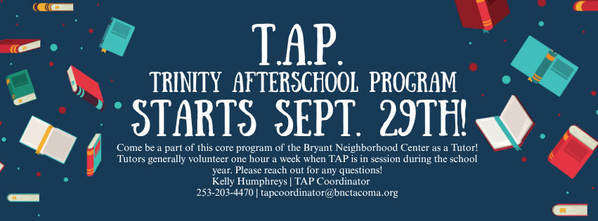 Trinity Afterschool Tutoring Starting Soon - Volunteers Needed!