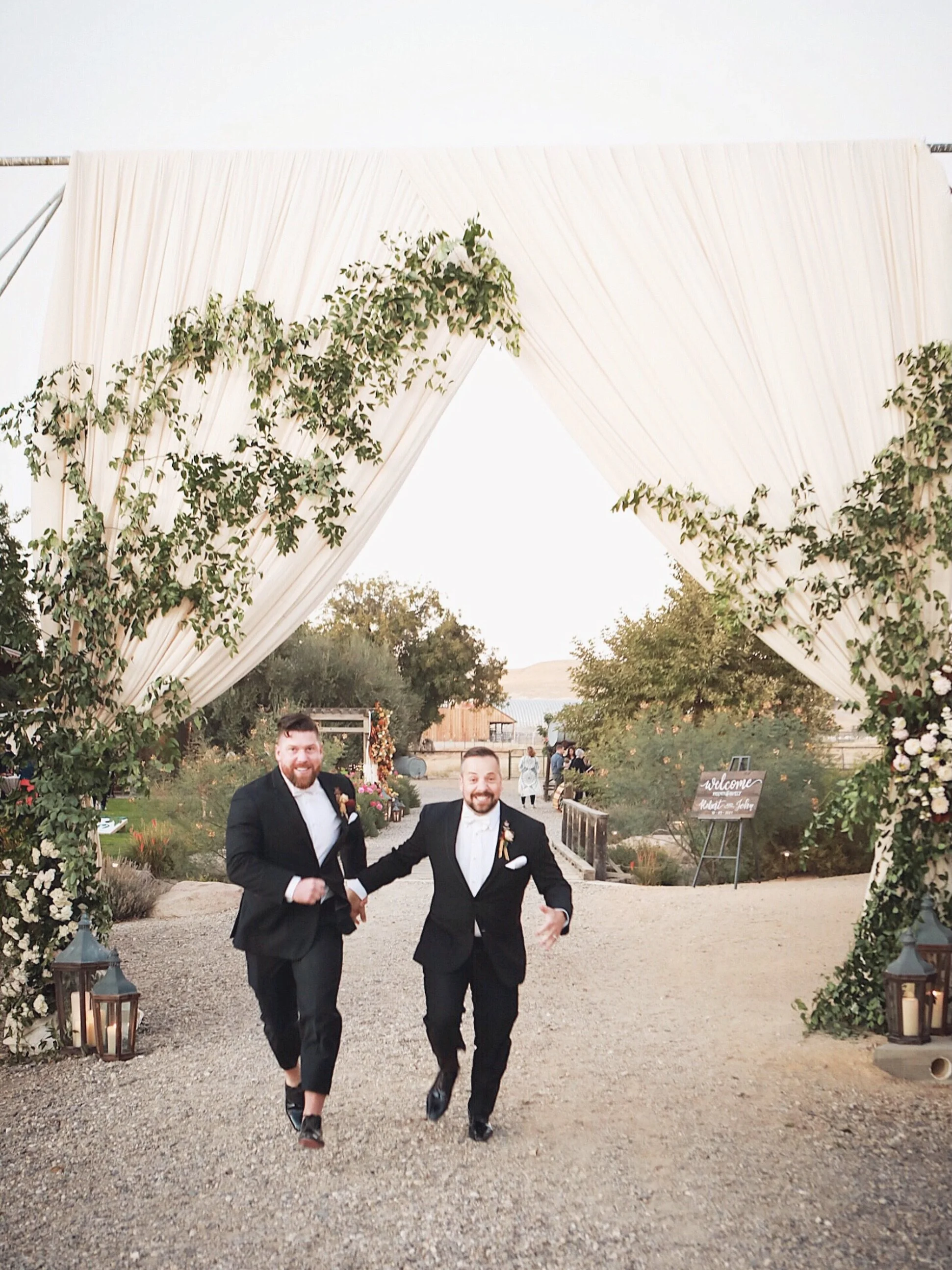 Grand entrances for grand love stories.