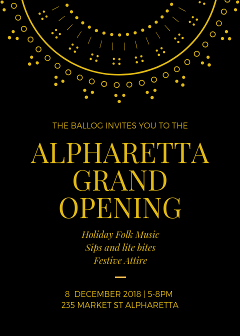 The Ballog Grand Opening events