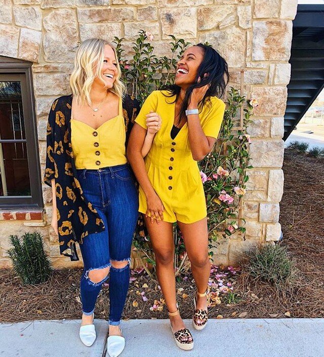 Friends &amp; fashion make the ultimate duo 💥 Brighten your day with a new look from @dressupalpharetta. (📸: @consyder_this)