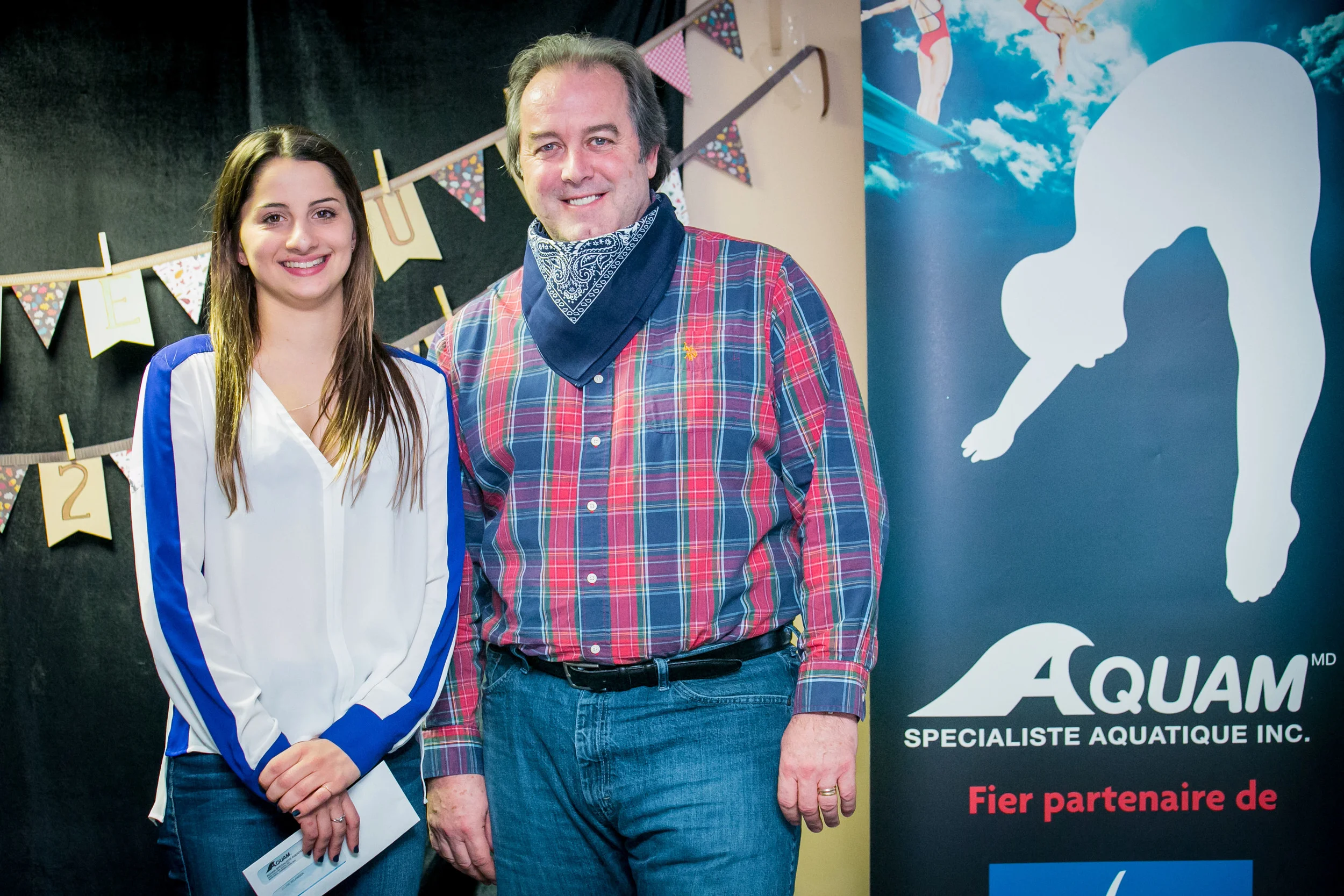 Éloïse Bélanger et Alain Chalifoux d'Aquam.