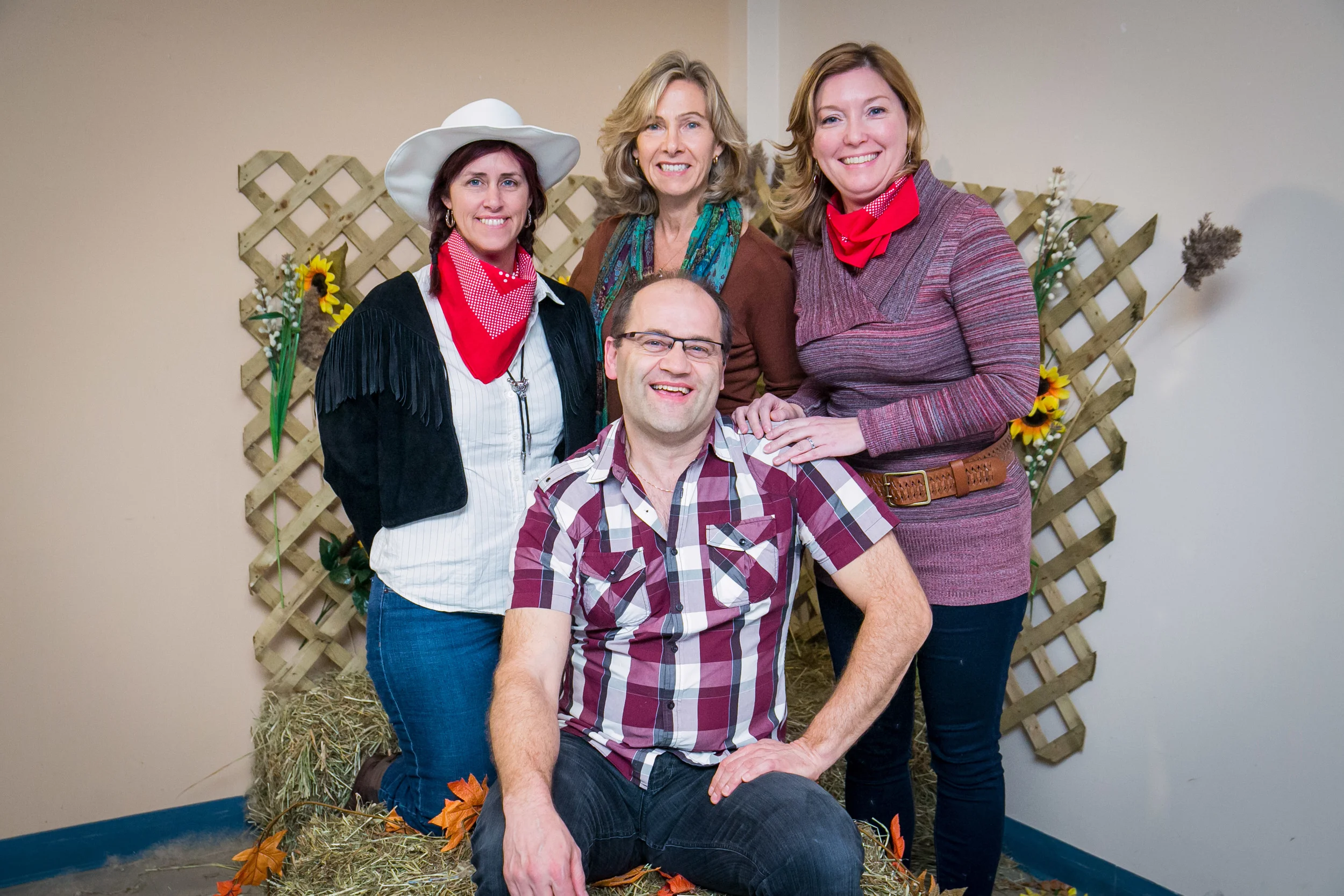 Nancy Gagnon, Cheryl McLachlan, Nancy Bergeron et Denis Poitras.