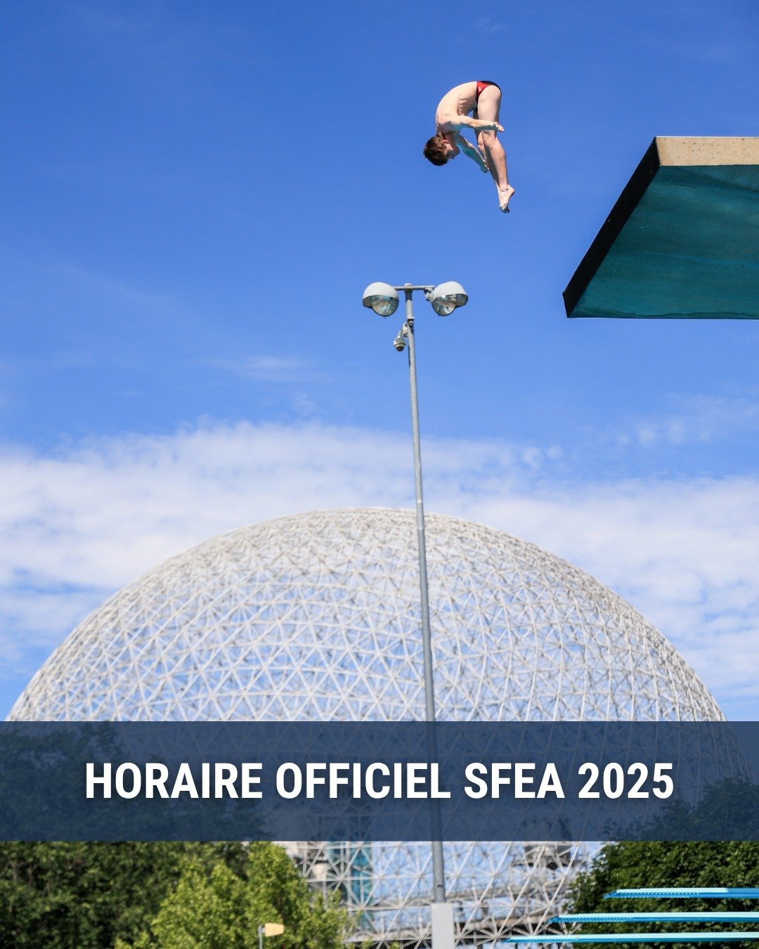 HORAIRE DE COMP&Eacute;TITION - SFEA 2025 @all_tides 

La comp&eacute;tition approche &agrave; grands pas et on sait que vous l&rsquo;attendiez avec impatience&hellip; voici enfin l&rsquo;horaire officiel de l&rsquo;&eacute;v&eacute;nement! ⏱️

Pr&ea