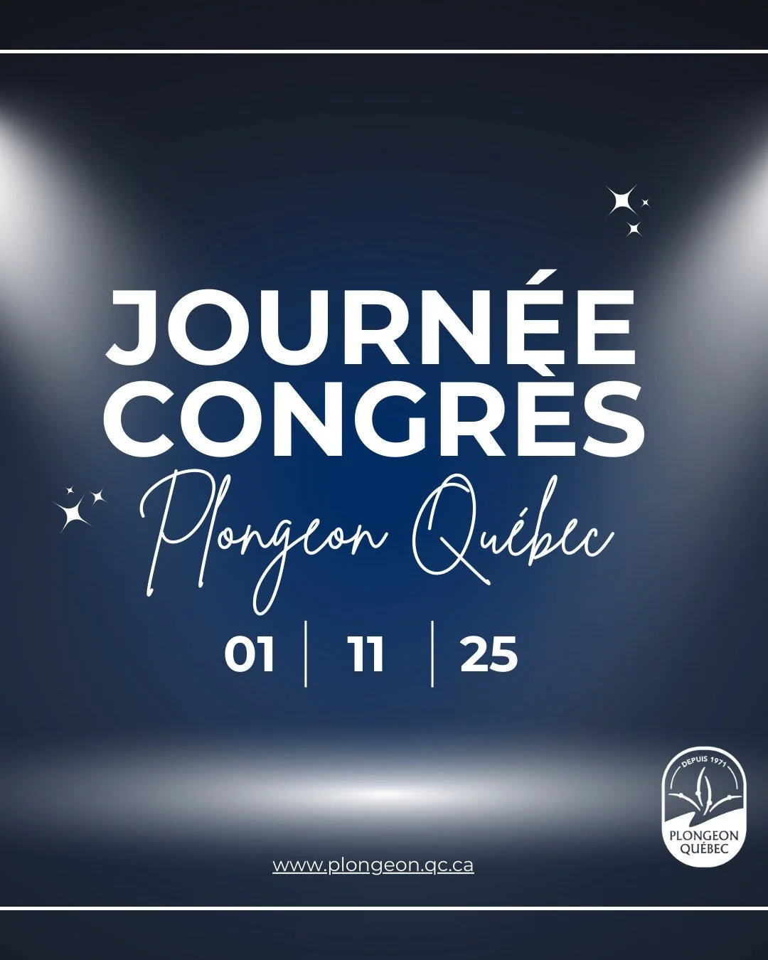 🎓 Le Congr&egrave;s de Plongeon Qu&eacute;bec est de retour !
👉 Trois blocs d&rsquo;ateliers et de formations pour :
🏅 Nos officiels
🏋️ Nos entra&icirc;neurs
🏛️ Nos administrateurs et responsables de clubs

Une occasion unique d&rsquo;apprendre,
