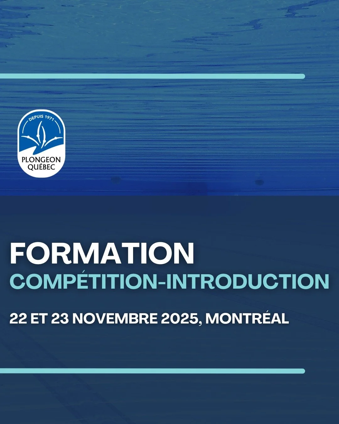 FORMATION COMP&Eacute;-INTRO &Agrave; VENIR! 📣

Il nous fait plaisir de vous annoncer la tenue de la prochaine formation Comp&eacute;tition-Introduction, qui se d&eacute;roulera les 22 et 23 novembre prochain ! 

Ne tardez pas &agrave; vous inscrire