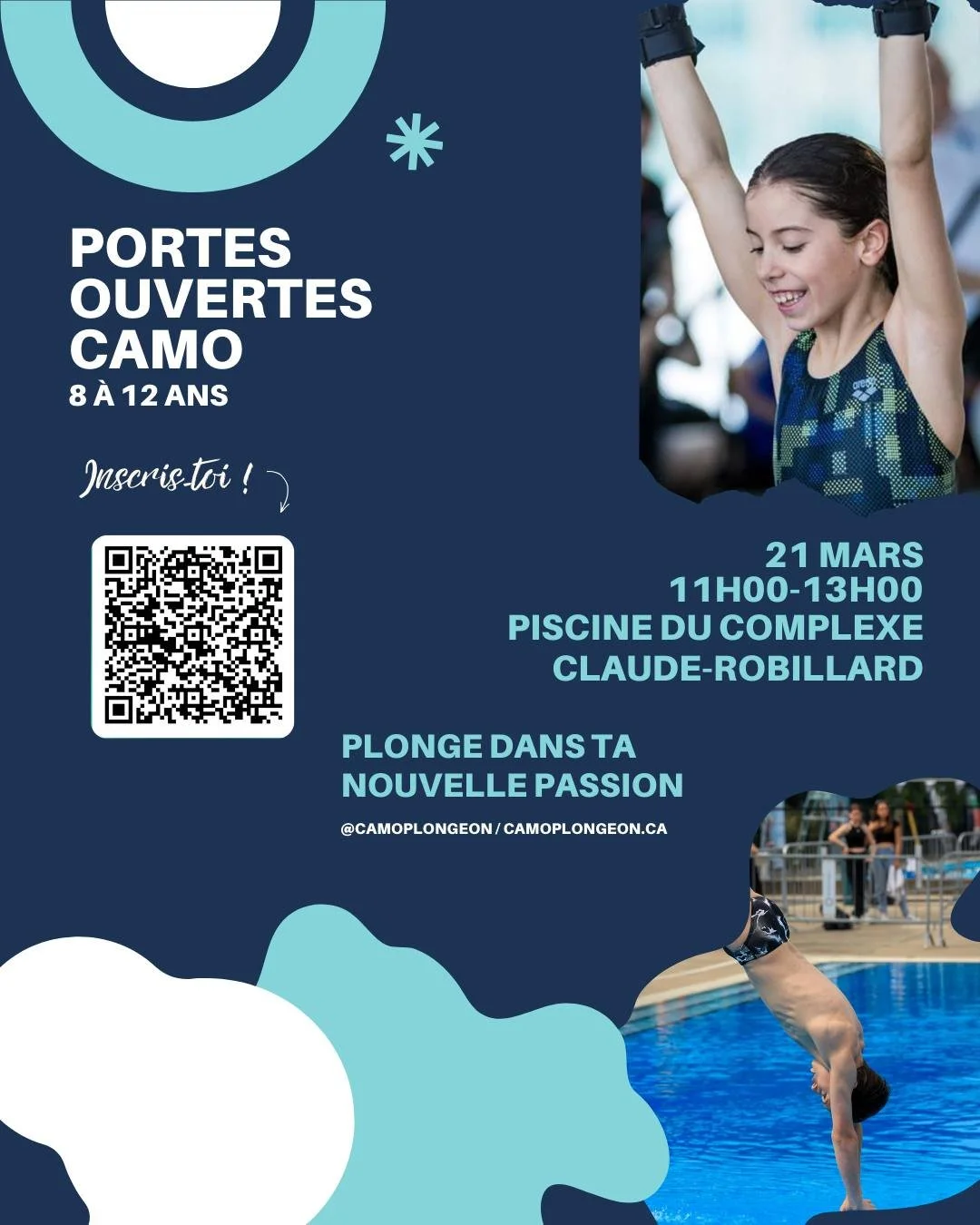 📣 Report de la journ&eacute;e portes ouvertes !

La journ&eacute;e portes ouvertes de plongeon organis&eacute;e avec @camoplongeon , dans le cadre de la Coupe du monde de plongeon, initialement pr&eacute;vue le samedi 14 mars, doit malheureusement &