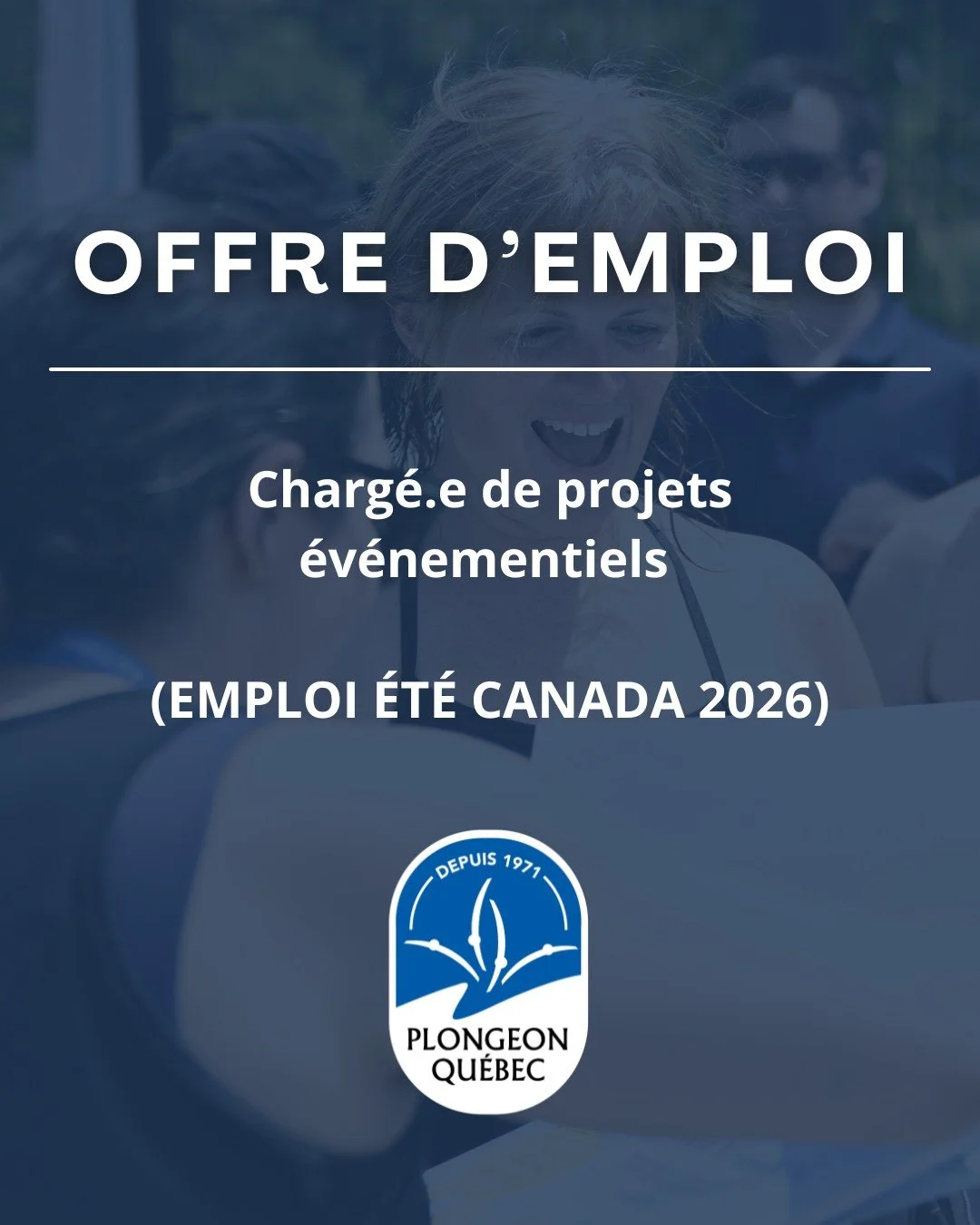 Tu veux vivre un &eacute;t&eacute; au c&oelig;ur de l&rsquo;action? 😎

Plongeon Qu&eacute;bec est &agrave; la recherche d&rsquo;un&middot;e charg&eacute;&middot;e de projets &eacute;v&eacute;nementiels pour se joindre &agrave; son &eacute;quipe cet 