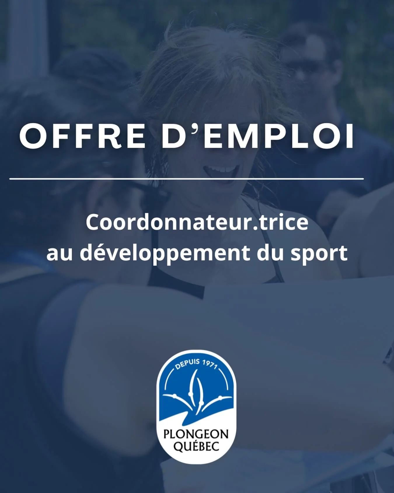 🚨RAPPEL

📣 OFFRE D&rsquo;EMPLOI | COORDONNATEUR.RICE AU D&Eacute;VELOPPEMENT DU SPORT

Tu as envie de contribuer concr&egrave;tement &agrave; la croissance du plongeon au Qu&eacute;bec? Tu aimes cr&eacute;er des liens, d&eacute;velopper des projets