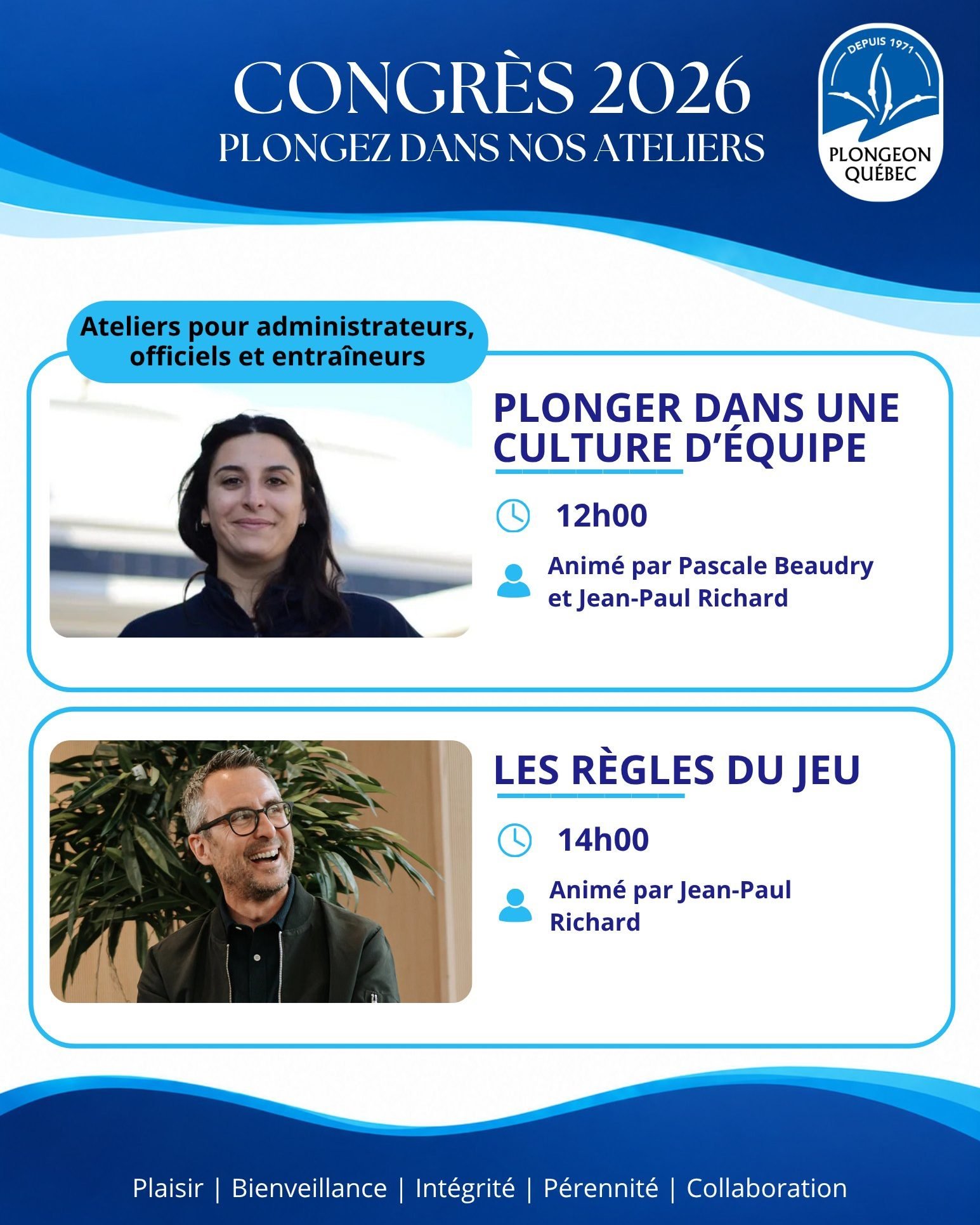🤝 POUR MIEUX FAIRE &Eacute;QUIPE

Au Congr&egrave;s du 3 octobre prochain, les administrateur&middot;rices, entra&icirc;neur&middot;es et officiel&middot;les auront aussi l&rsquo;occasion de prendre un pas de recul sur leur fa&ccedil;on de travaille