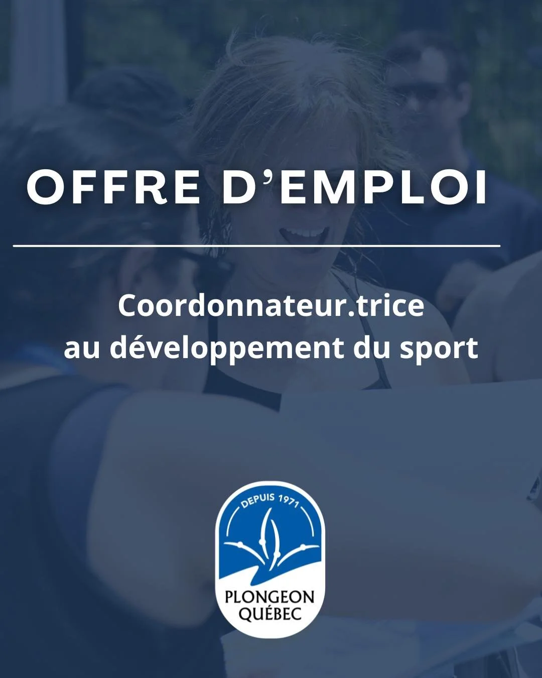 🚨Il est toujours possible de d&eacute;poser sa candidature pour le poste "Coordonnateur.trice au d&eacute;veloppement du sport" pour joindre la magnifique &eacute;quipe de Plongeon Qu&eacute;bec! 🤩

Tu as envie de contribuer concr&egrave;