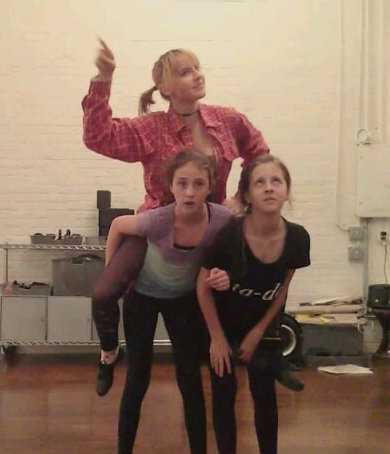 Ava rehearsing "Who's Got the Pain?" from Damn Yankees in e.g.dance Jazz Class.