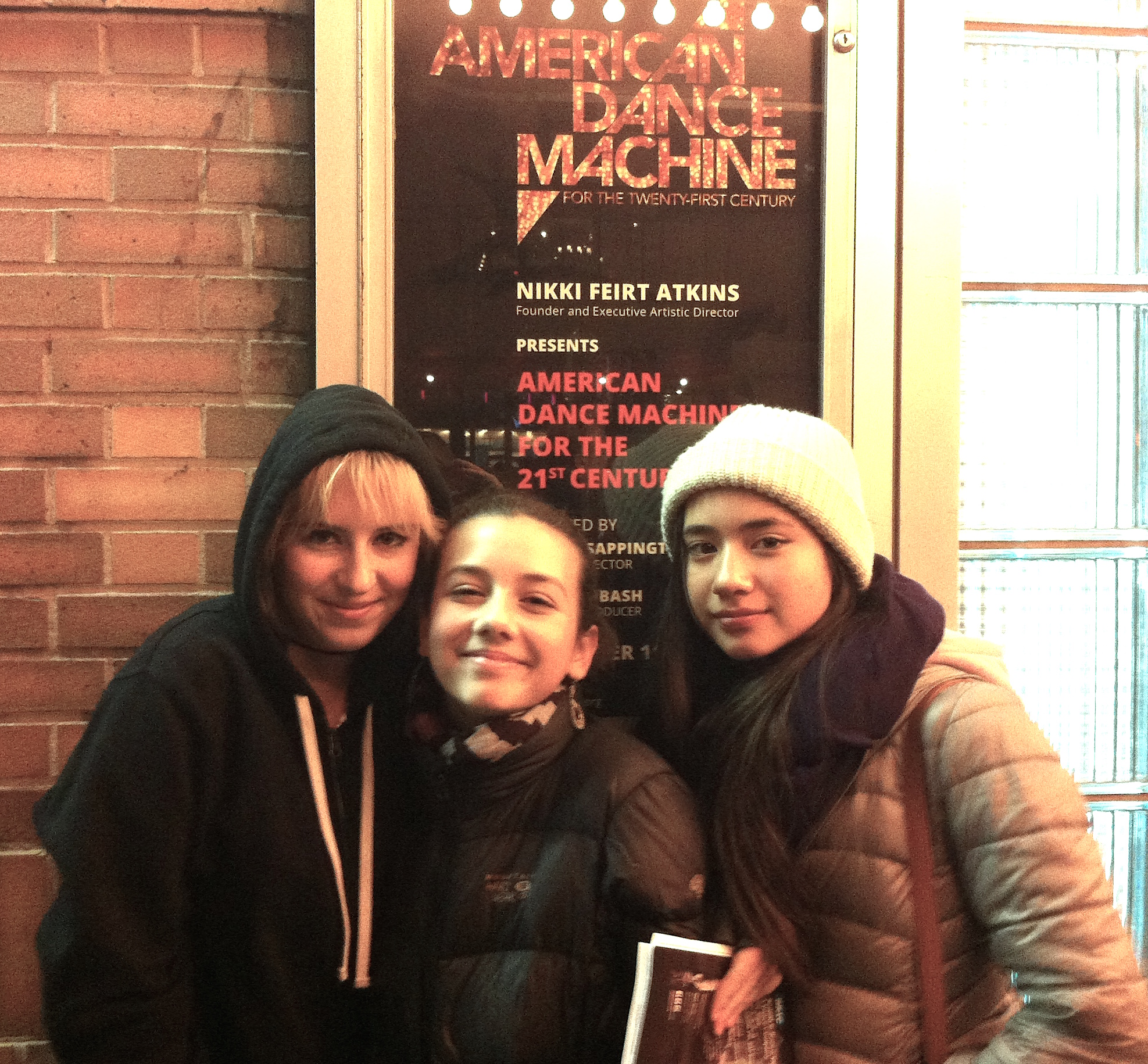 Ava with fellow e.g.dance students at American Dance Machine at The Joyce Theater - Fall 2014.