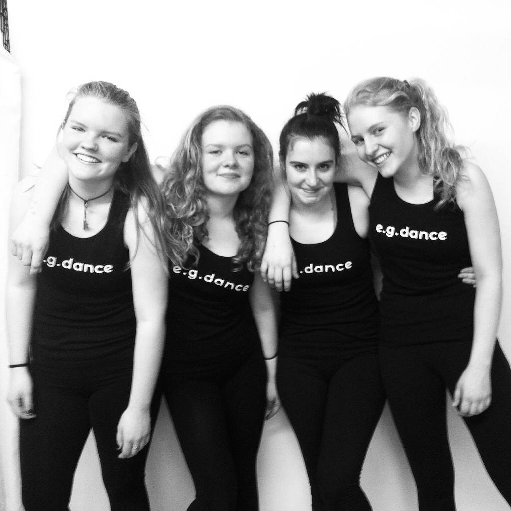 Ava with fellow e.g.dance students
