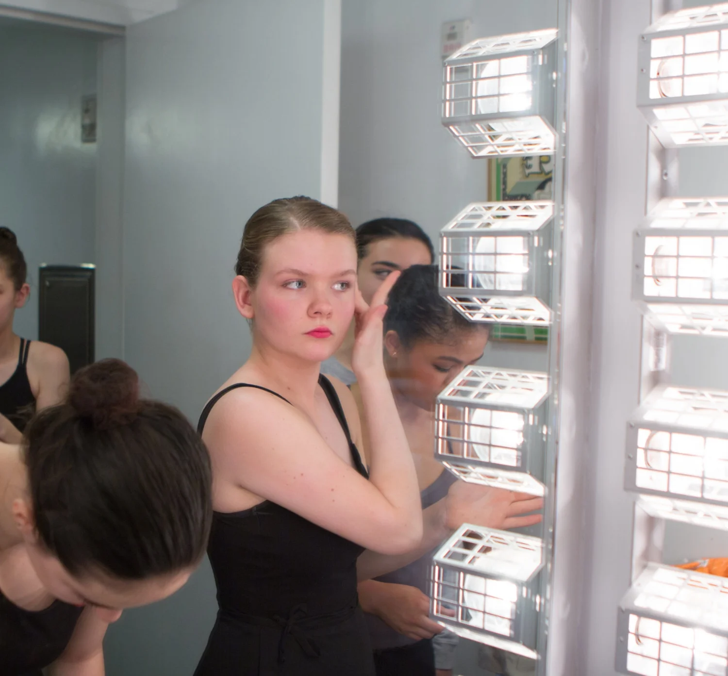 Claire backstage in 2017. Photo by Ebbe Sweet Photography
