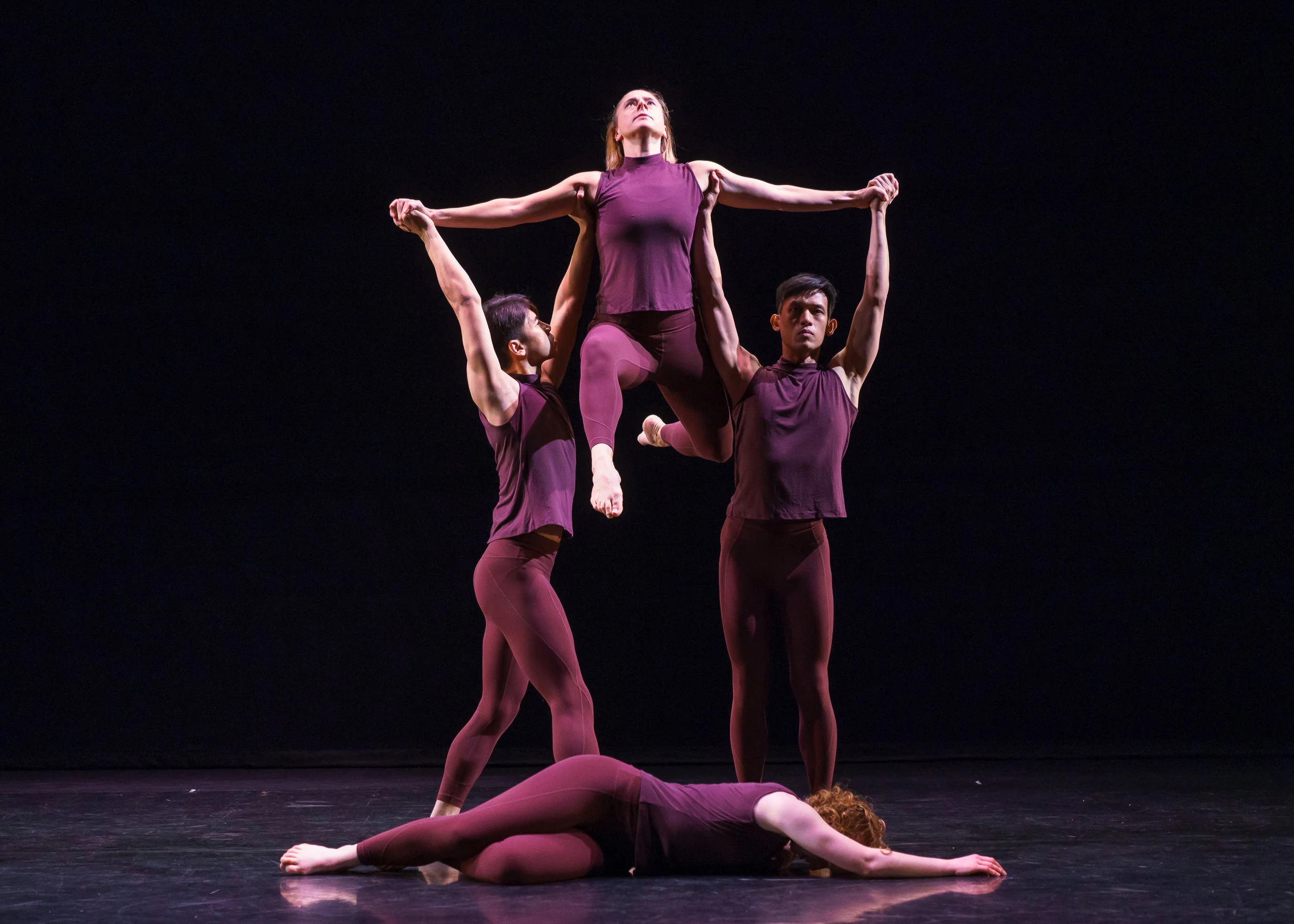Erin in performance with Sokolow Theatre Dance Ensemble in “Moods” by Anna Sokolow Photo by Stephen Pisano