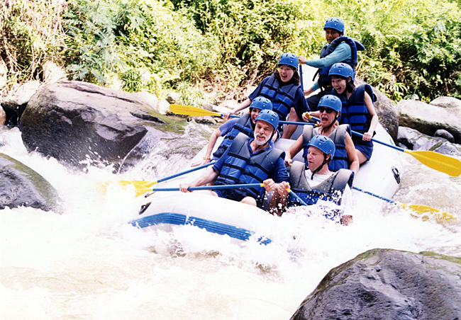 Whitewater River Rafting in Bali.