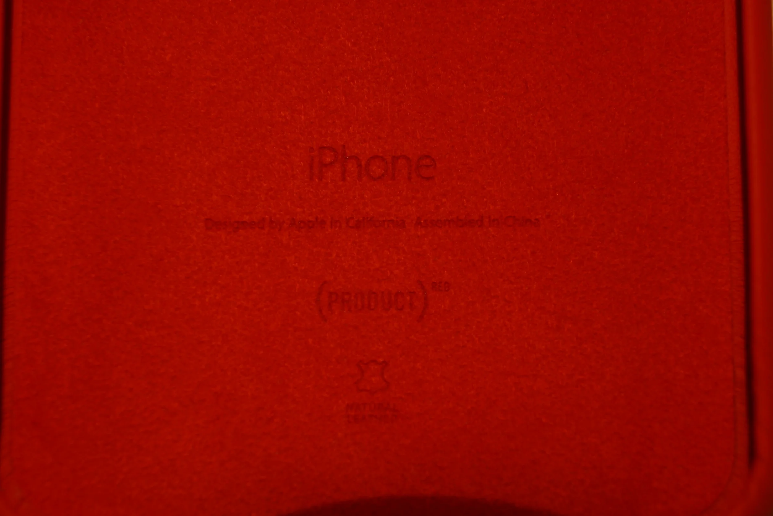 The Apple leather iPhone 6/6 Plus cases are made from genuine leather, and have a suede-like interior.