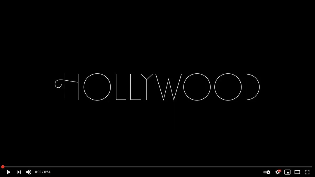 Hollywood | Netflix | Title Sequence.