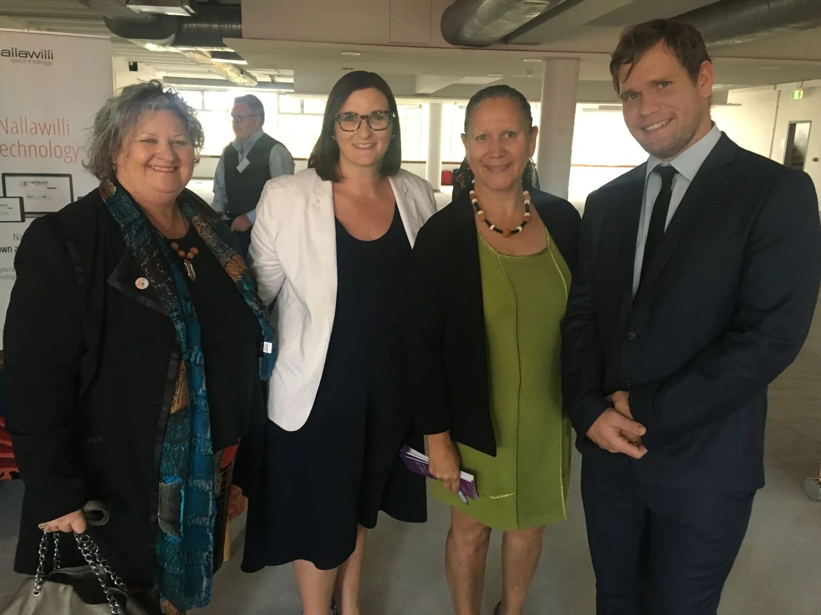 Photo: Kate Kelleher of Kate Kalleher Consulting, The Hon. Sarah Mitchell, MLC, Carol Vale, Matthew Hammond