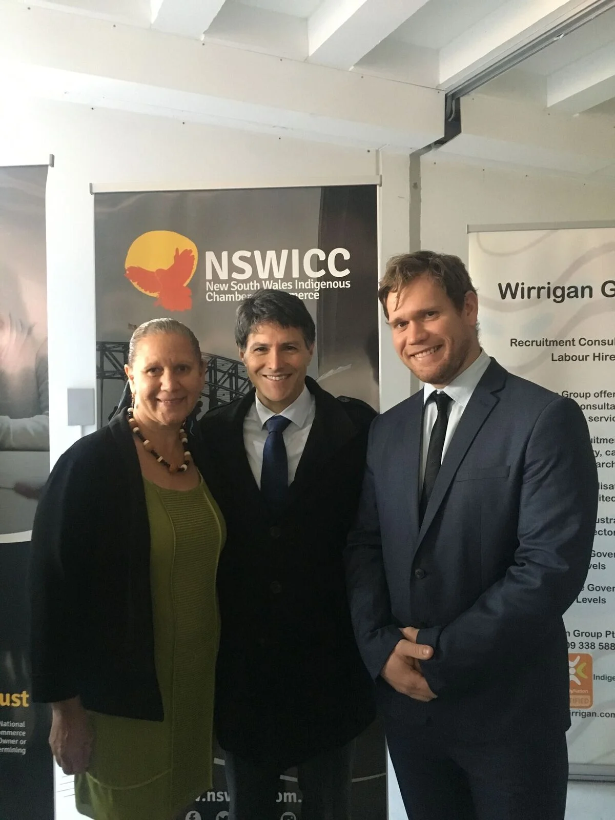 Photo: Carol Vale, The Hon. Victor Michael Dominello, MP, and Matthew Hammond