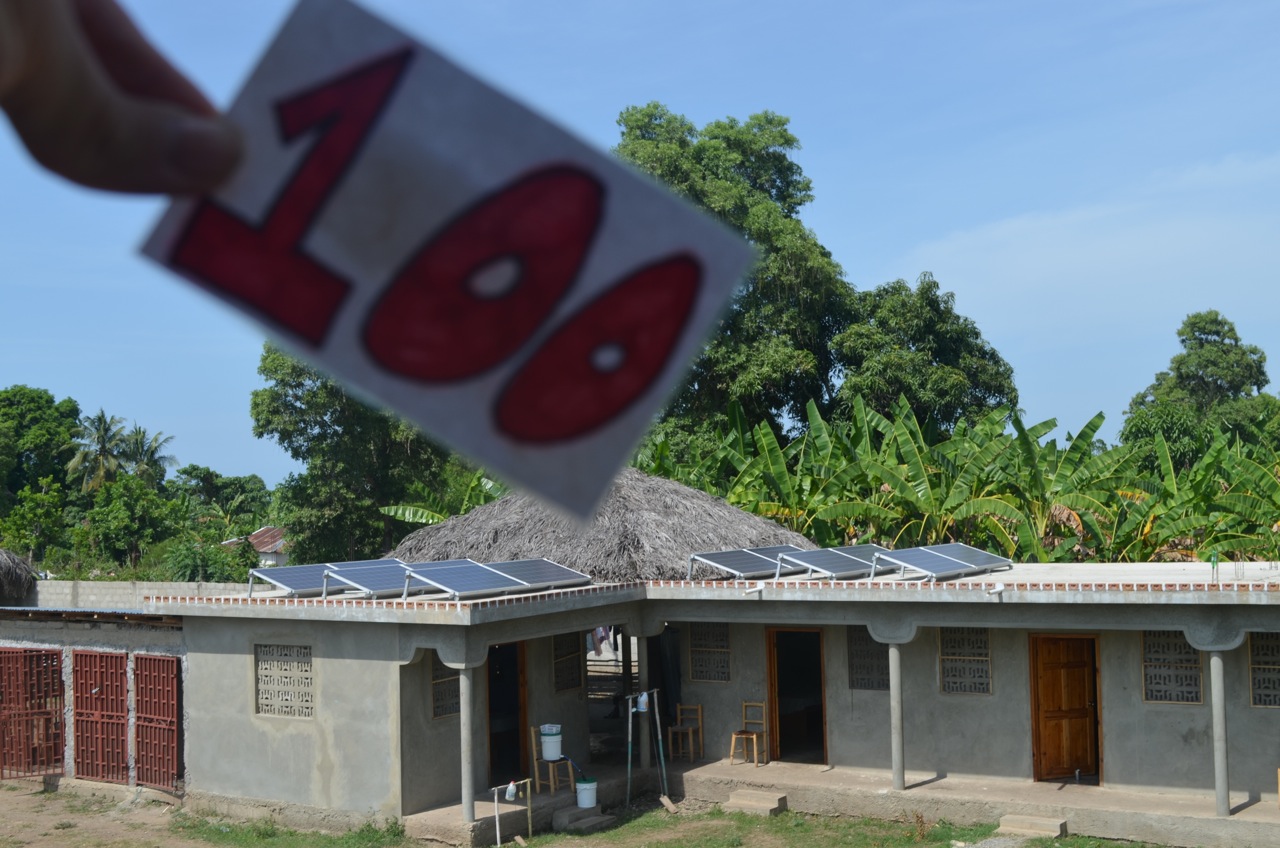 100 - the percentage of time Second Mile is fully sustainable with solar energy.