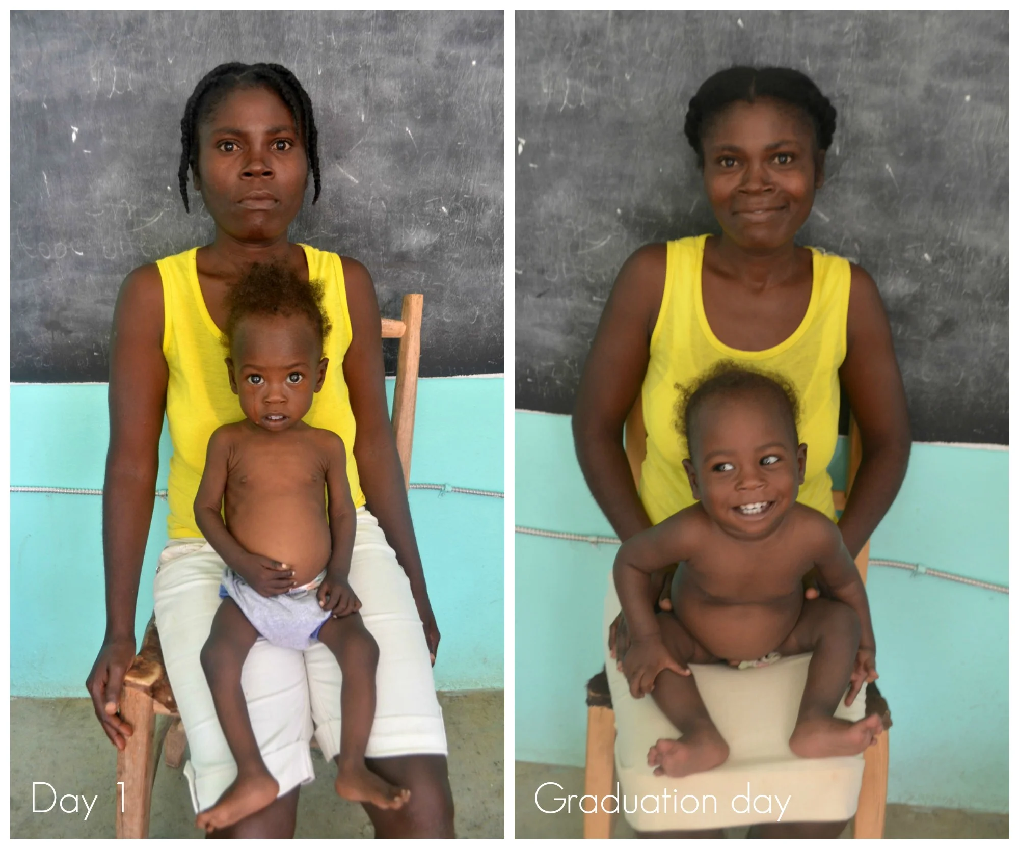 Dabens, the newest graduate, and his mother