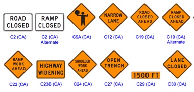 Traffic Construction Signs