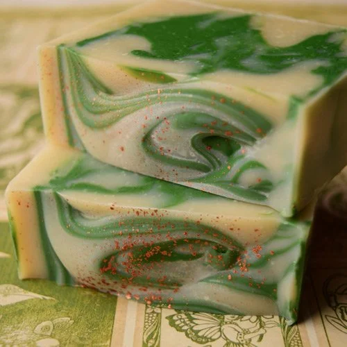 Astoria Handmade Bar Soaps are swirled and stacked before shipping.