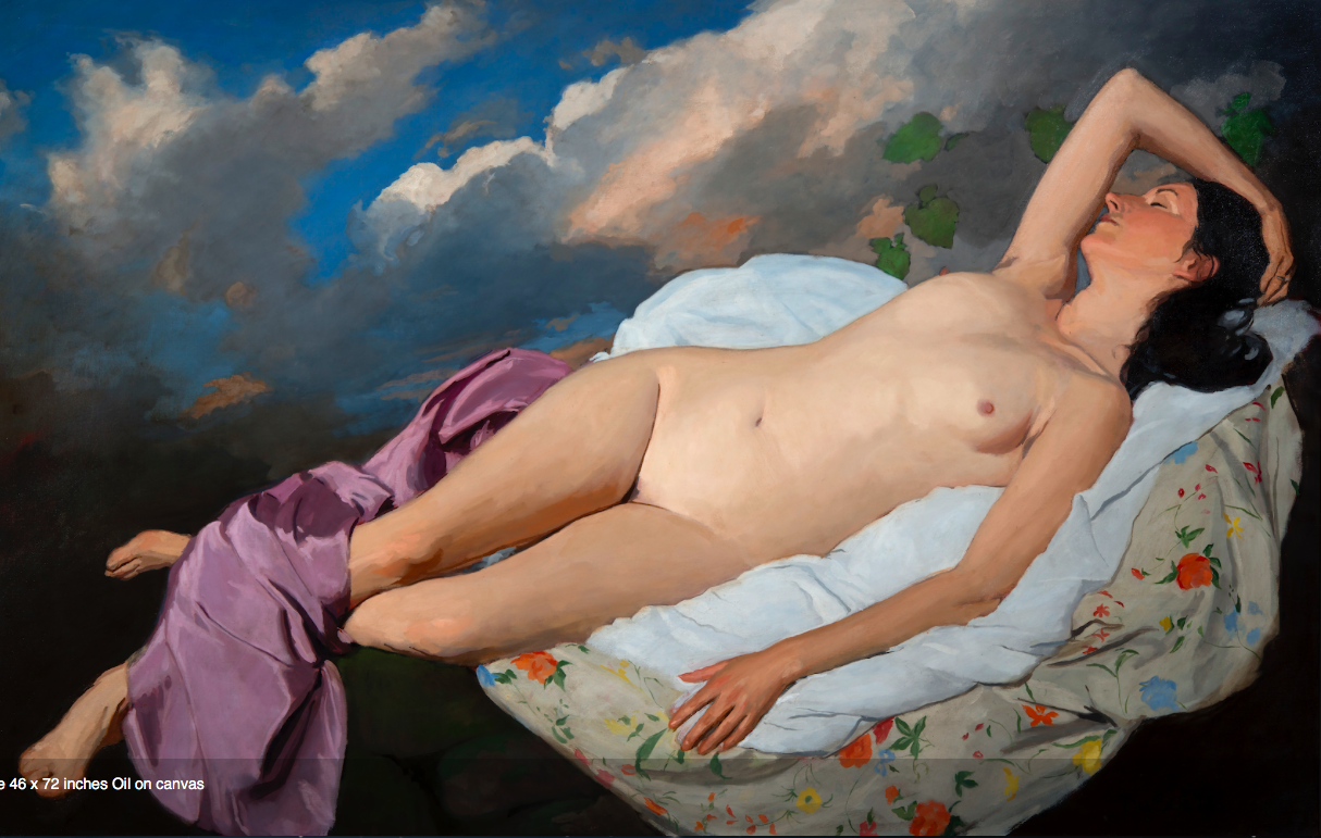 Aries and Aprhrodite, 46 x 72, oil on canvas