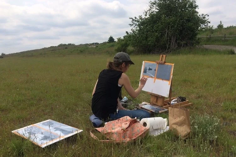 “ GO TO THE COUNTRY - THE MUSE IS IN THE WOODS “    Camille Corot