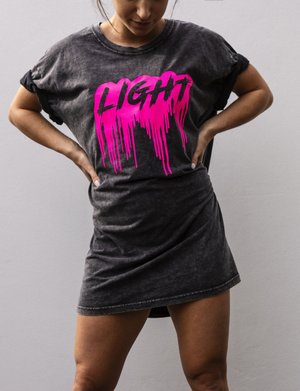 neon oversized t shirt dress T-Shirt Dresses for Women